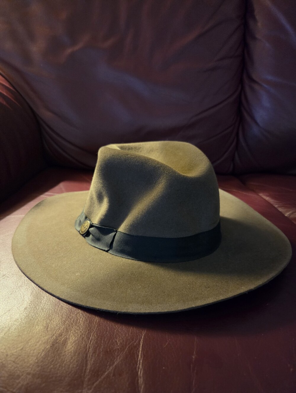 Goorin Bros Classic Fedora 100-9562 Brown Color Mens Large 100% Rabbit Fur